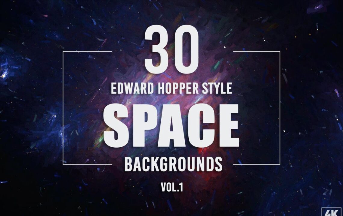 爱德华·霍珀风格抽象星际空间高清背景图素材