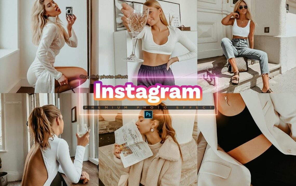 Instagram社交照片处理Photoshop动作