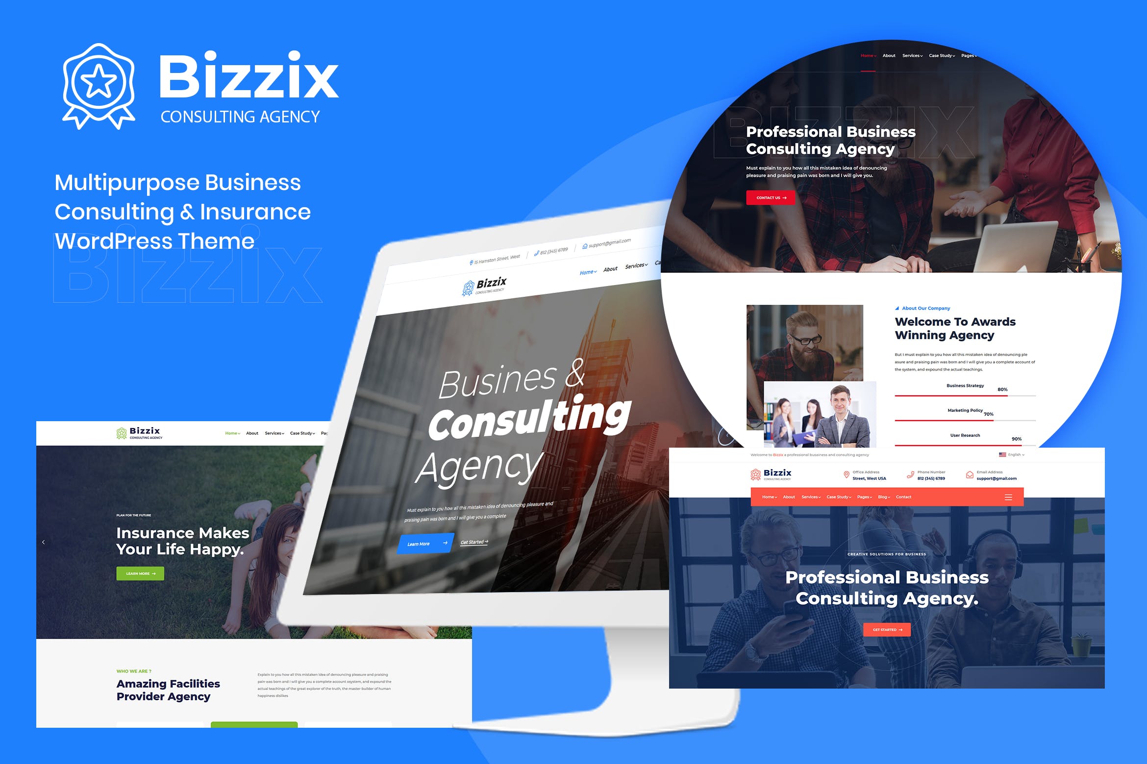 多功能商业网站搭建WordPress主题插件 Bizzix