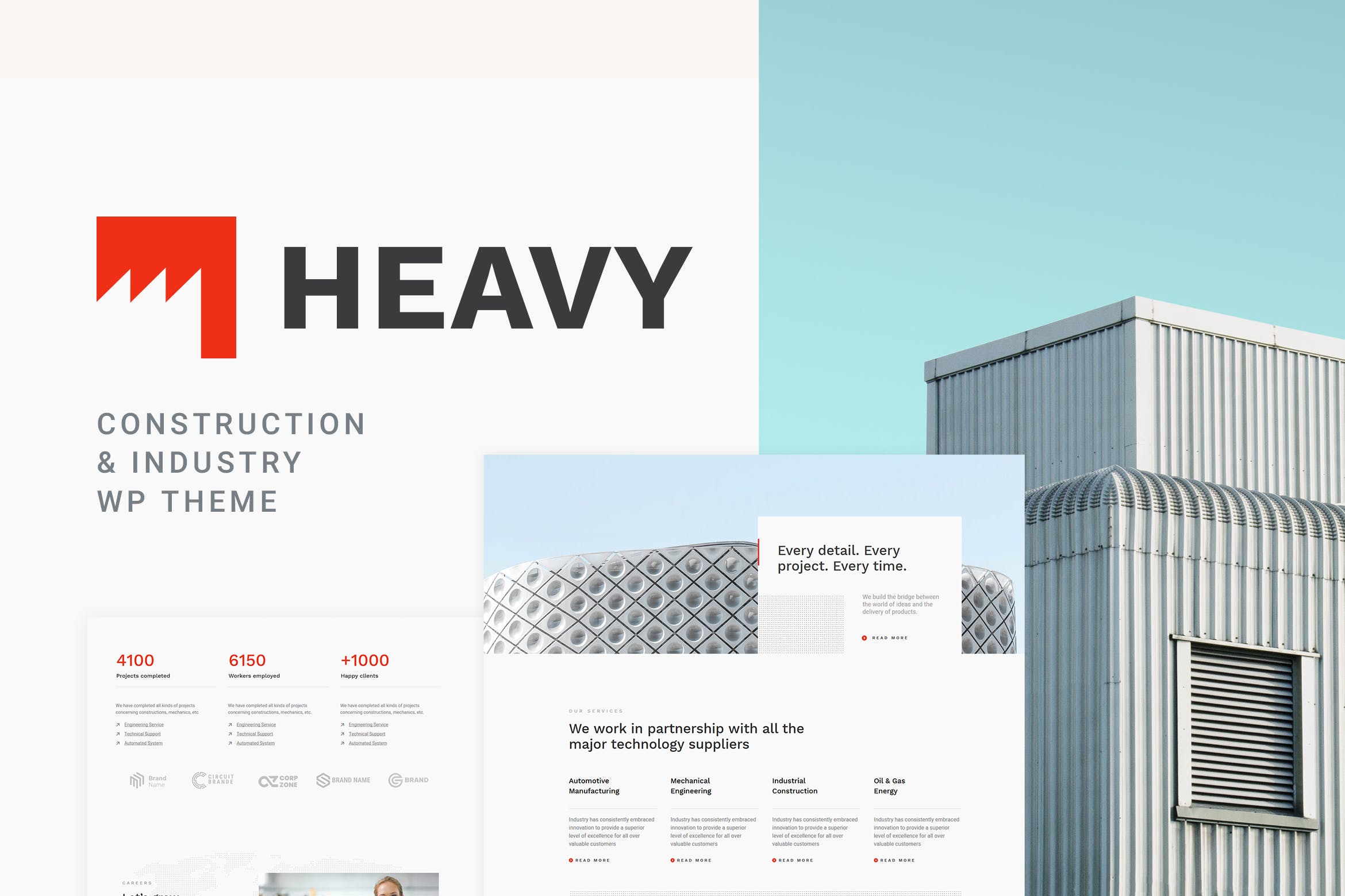 Heavy – Industrial WordPress Theme Heavy-工业WordPress主题