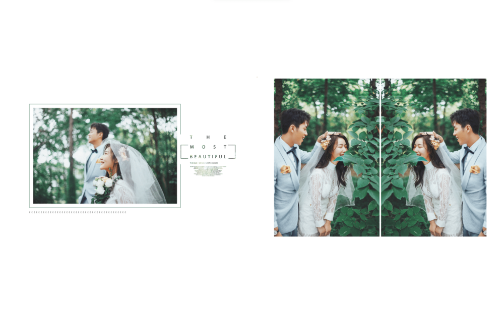 简洁婚礼相册模板横版psd-0496
