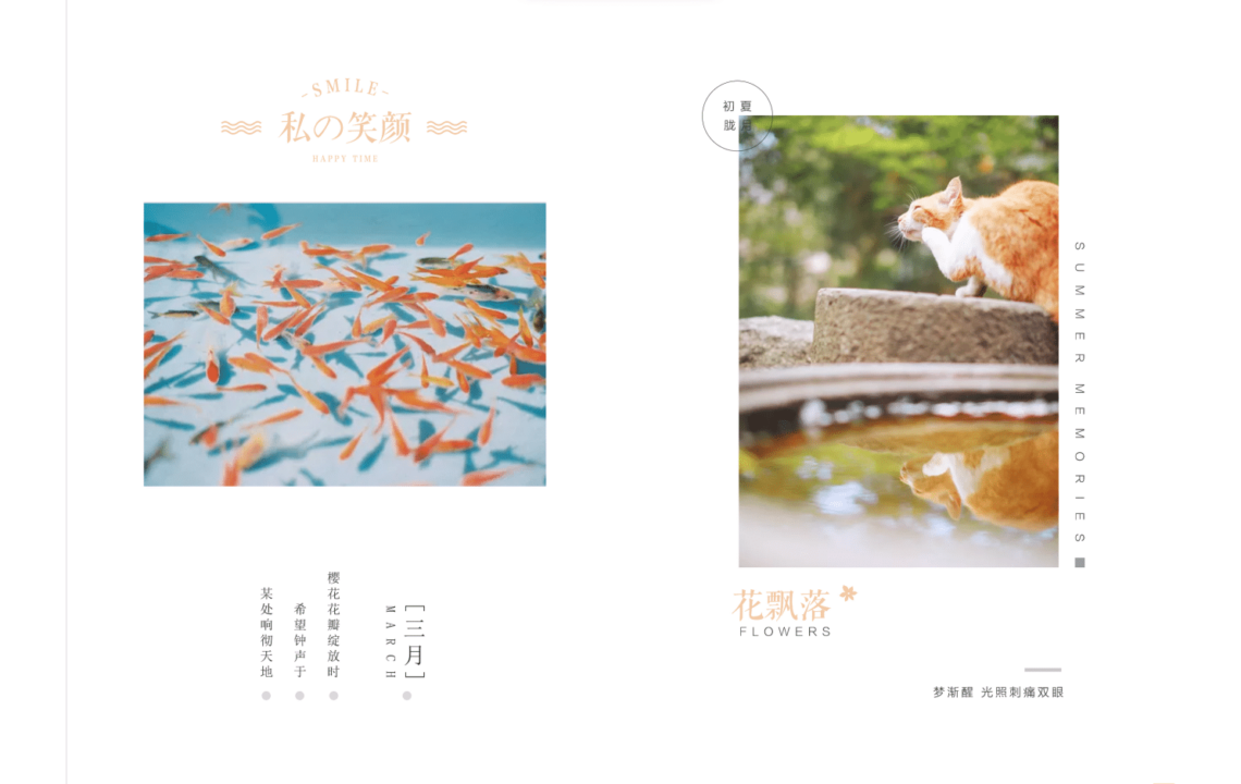 日系写真相册模板竖版psd-0204
