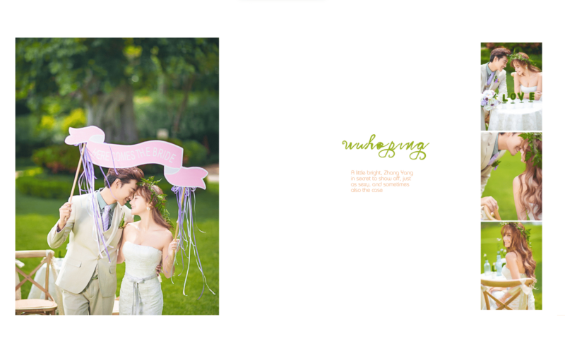 简洁婚礼相册模板方版psd-8417