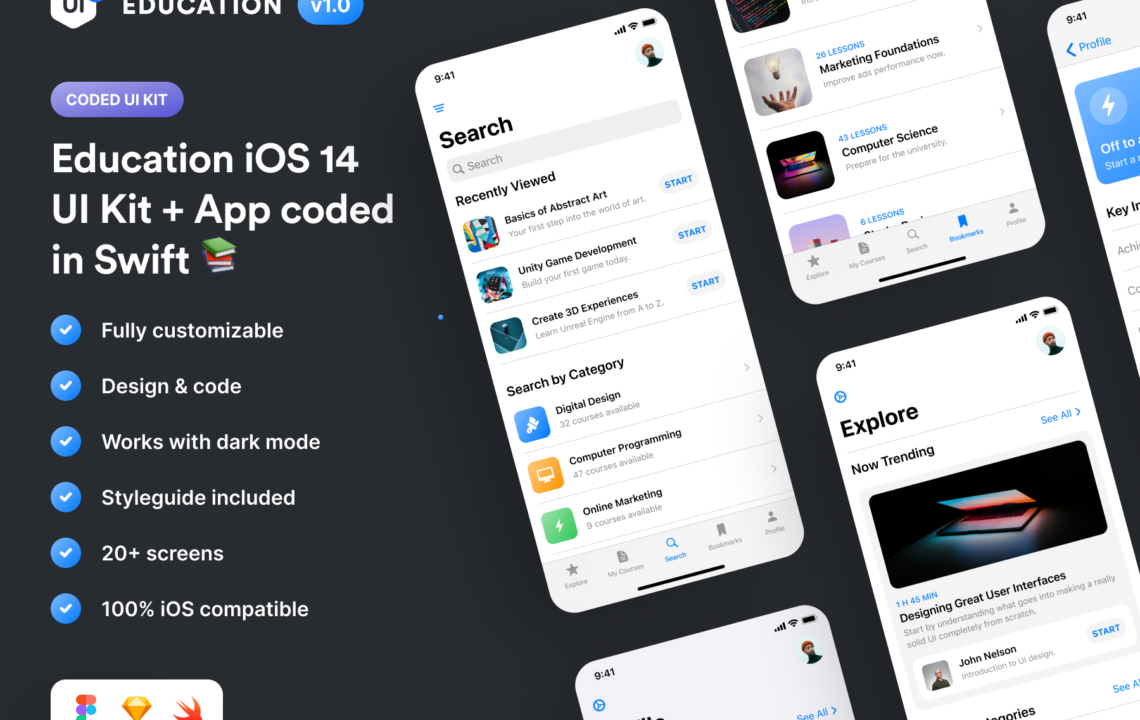 Swift教育主题iOS 14应用套件