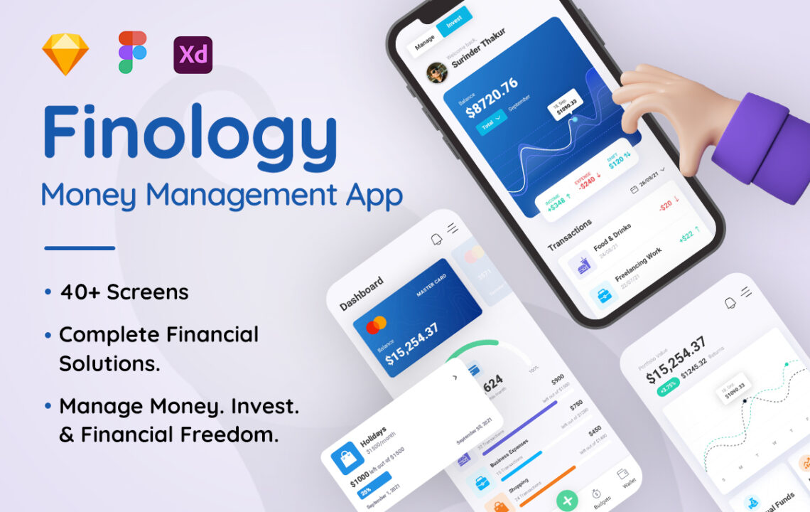 资金管理App应用程序UI设计模板