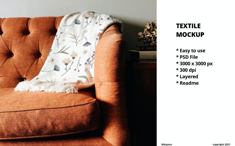 沙发纺织品面料图案设计样机