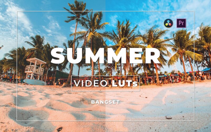 夏季暑假照片视频后期调色LUT预设包