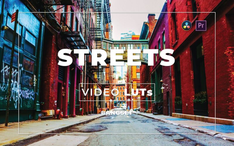 城市街道照片视频后期调色LUT预设包